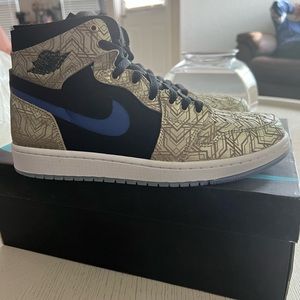 Air Jordan 1 zoom air comfort gold laser